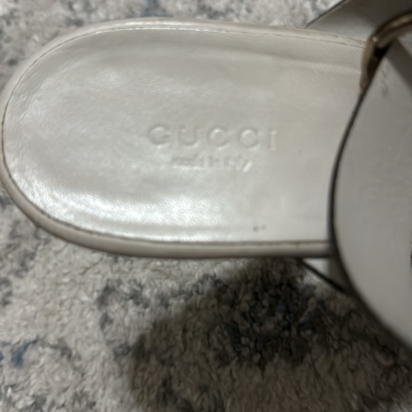 GUCCI WHITE LIBECCIO PLATFORM HEEL - Picture 5 of 8